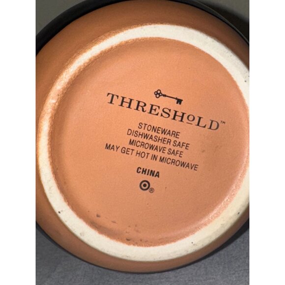 Personalized "C" Monogram Black & Terracotta Stoneware Mug - Picture 3 of 5